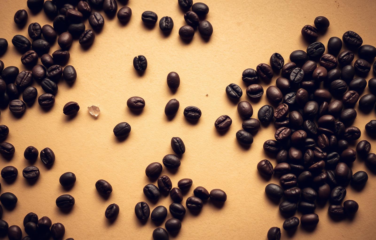 Roasted coffee beans